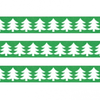 Washi Masking Tape Christmas Tree - white/green