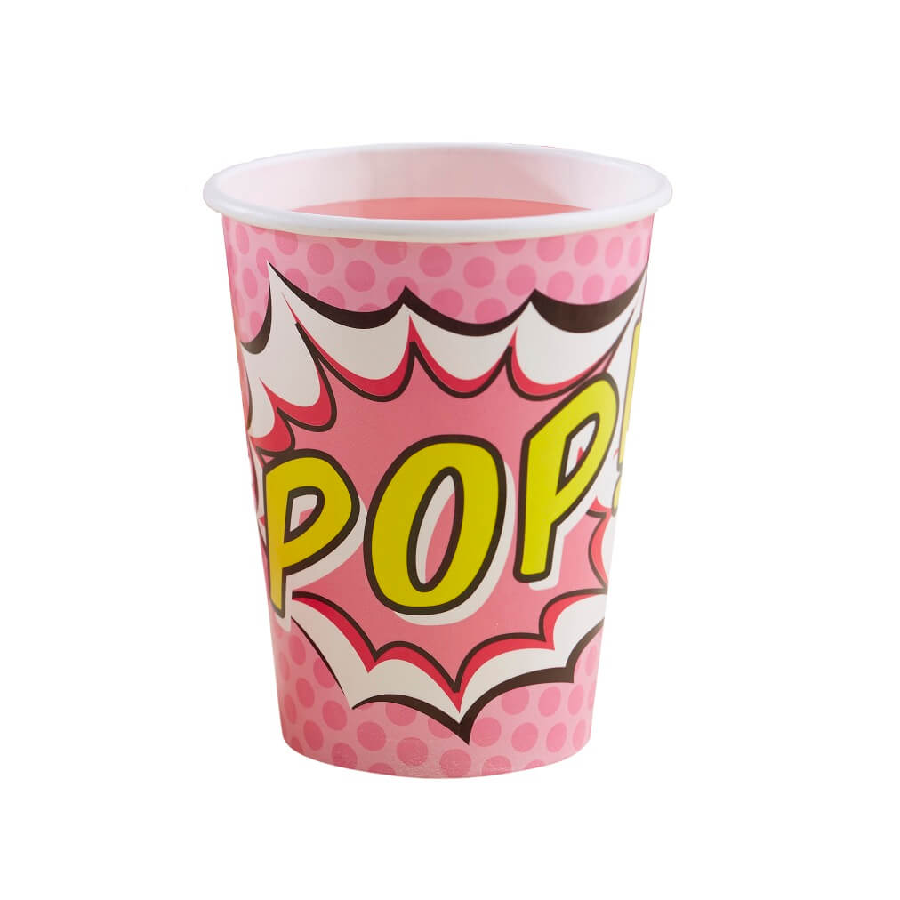 party becher pop superhero pink 1