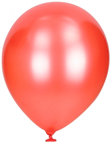 Pack of 10 Pearlised Balloons - Red