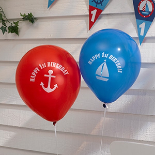 Ahoy There - 1st Birthday Balloons