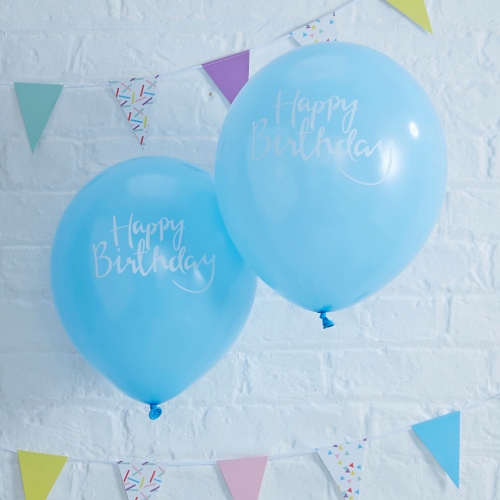 Happy Birthday Blue Balloons - Pick and Mix