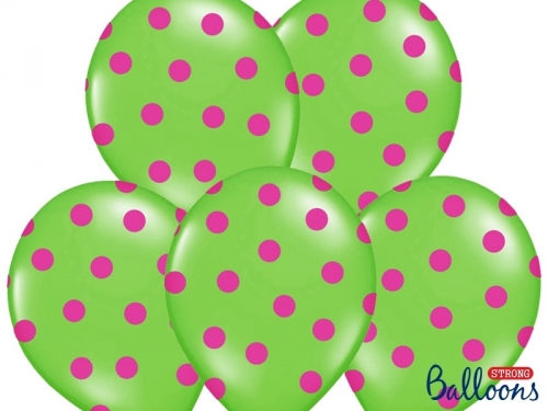 Ballons 6er Set - pink/grün