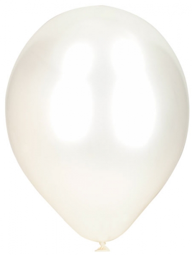 Pack of 50 Pearlised Balloons - White