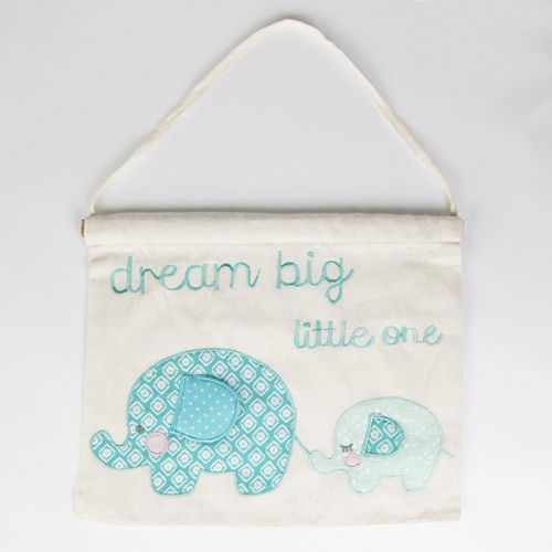 Elliot Elephant Banner Blue