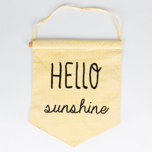 Hello Sunshine Pastel Message Flag