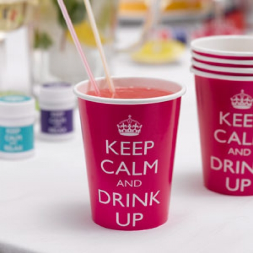 Keep Calm and Drink Up - Cups