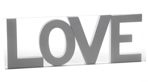 Decoration Letters LOVE - white