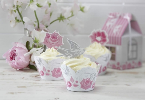 Cupcake Deko-Set Rose