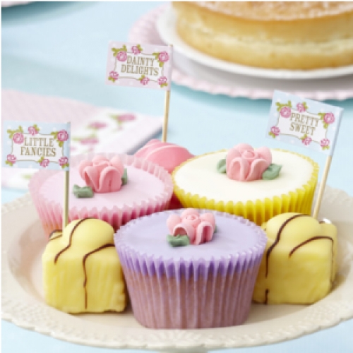 Cupcake Sticks - Vintage Rose