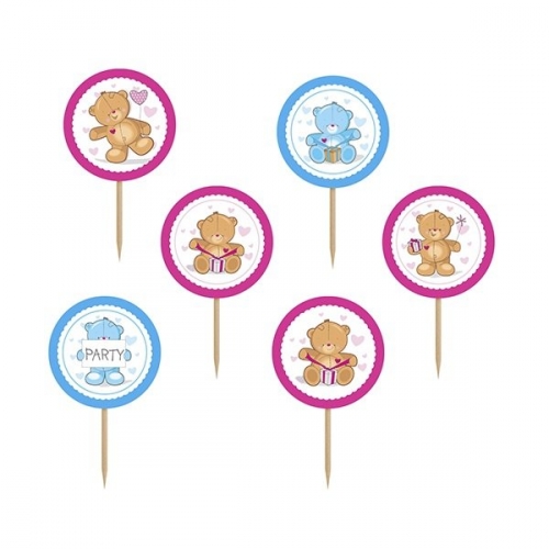 Teddy Bear Cupcake Toppers