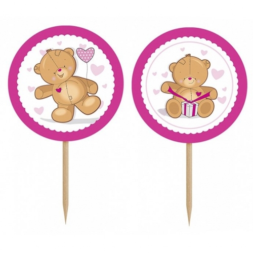 Teddy Bear Cupcake Toppers