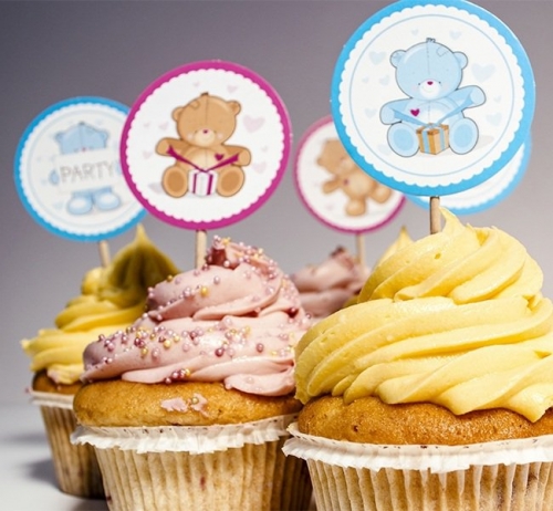 Teddy Bear Cupcake Toppers