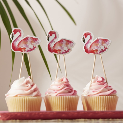 cupcake-topper-flamingo-fun