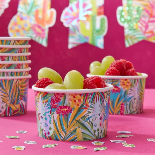 Iridescent Pineapple Treat Ice Cream Tubs - Hot Summer