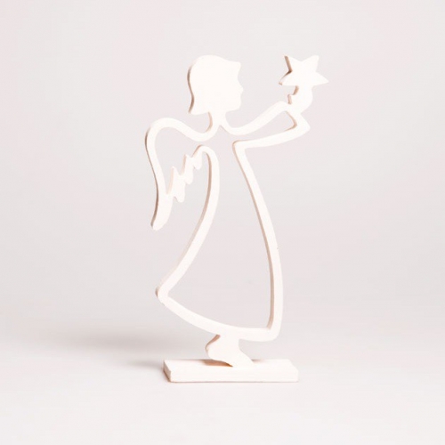 Minimal White Christmas Angel Decoration