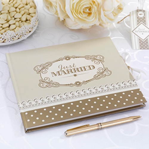 Chic Boutique Guest Book - Champagne/Gold