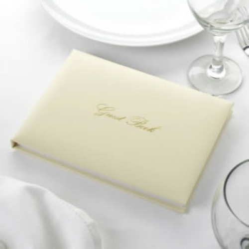 Guest Book - Ivory & Gold