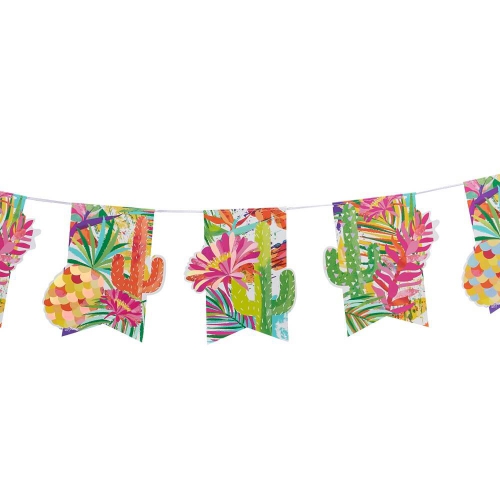 Iridescent Foiled Paper Bunting - Hot Summer