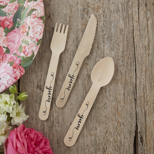 Yum Wooden Cutlery - Boho