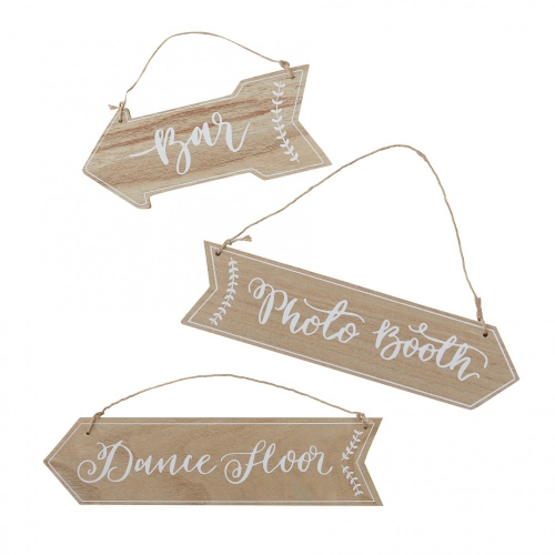 Wooden Arrow Signs - Boho