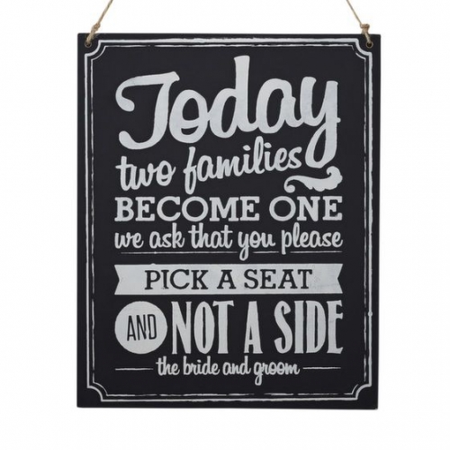 Chalkboard Wooden Sign - Two Sides Signs - Vintage Affair