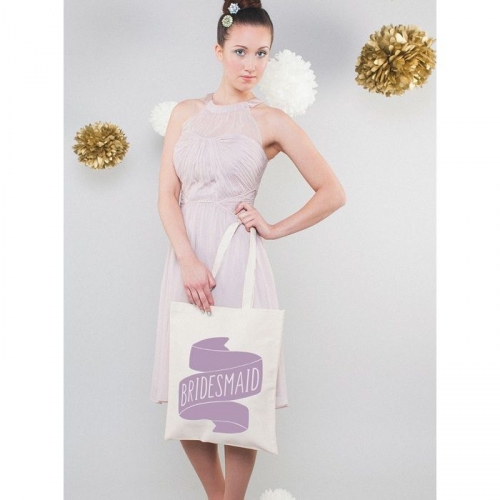 Tote - Bridesmaid - lavender