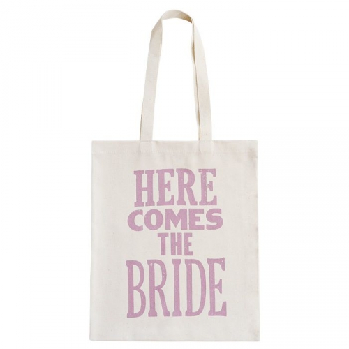 Tote - Here Comes The Bride - purple