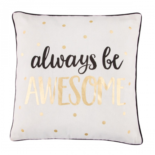 Awesome Metallic Monochrome Cushion