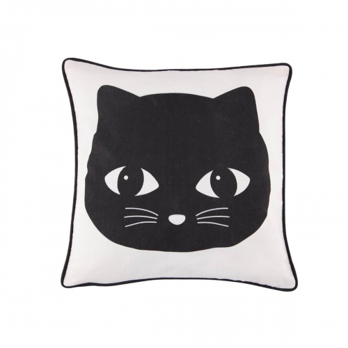 Black Cat Cushion