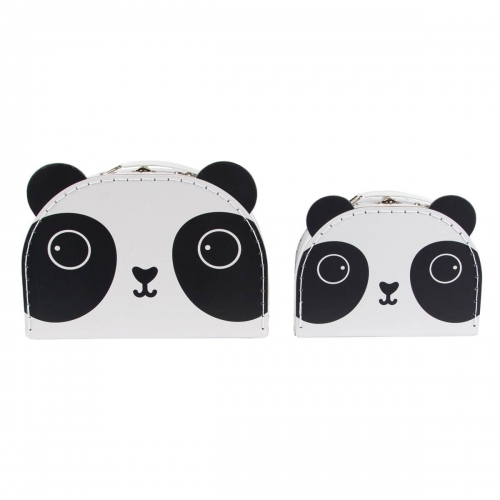 Set of 2 Aiko Panda Kawaii Friends Suitcases