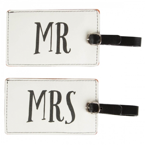 Mr & Mrs Luggage Tag Assorted