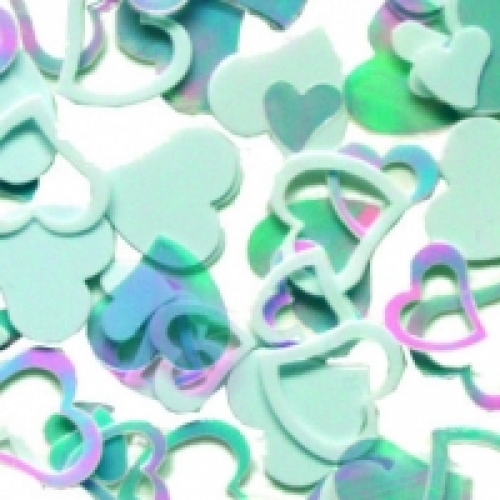 Confetti Hearts - Iridescent