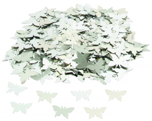 Confetti - Butterflies Silver