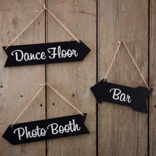 Chalkboard Wedding Arrow Signs - Vintage Affair