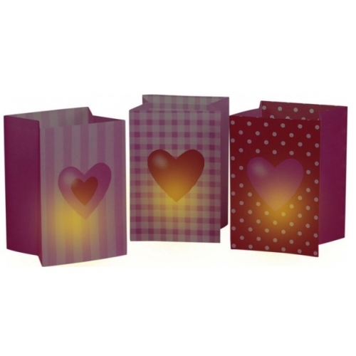 Paper Heart Light Bags