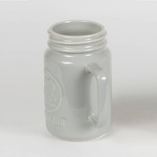 Muted Pastels Mason Jar Grey