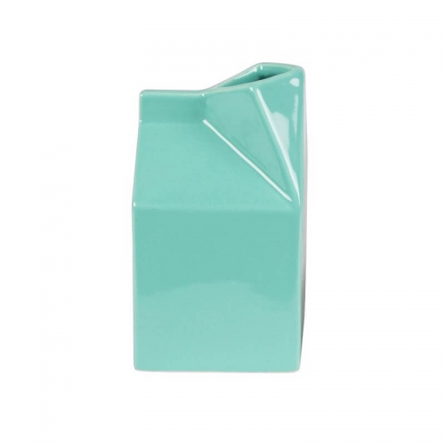 Muted Pastel Milk Carton Jug blue