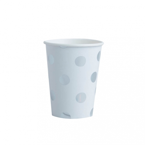 Silver Foiled Polka Dot Paper Cups - Pick & Mix