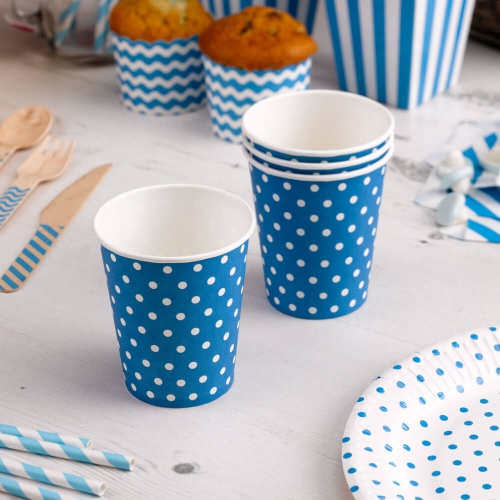 Carnival - Paper Cups - Dots Blue