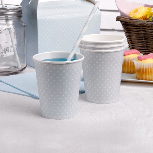 Polka Dot Cups- Blue