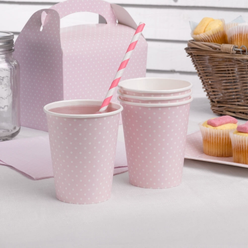 Polka Dot Cups- Pink