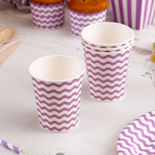 Carnival - Paper Cups - Waves Purple