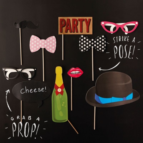 Photo Booth Props - General Birthday - Photo Booth Range