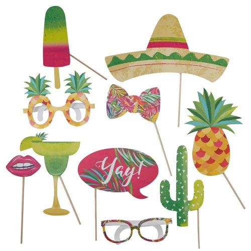 Photo Booth Props - Hot Summer