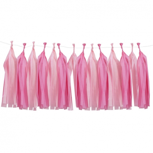 Pink Hanging Tassel Garland Kit - Pick & Mix