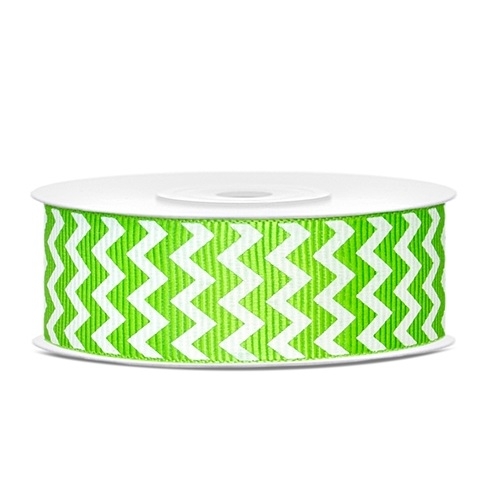 Grosgrain ribbon, green apple, 25mm/10m