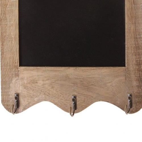 Scalloped Blackboard with 3 Hooks