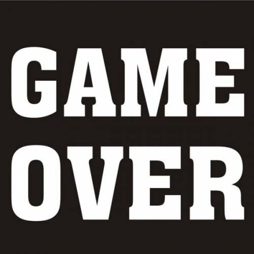 Shoe stickers "GAME OVER", 2 pcs, 1 packet