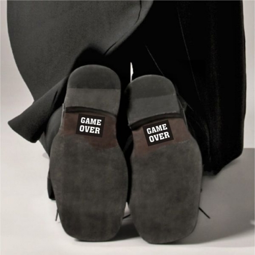 Shoe stickers "GAME OVER", 2 pcs, 1 packet