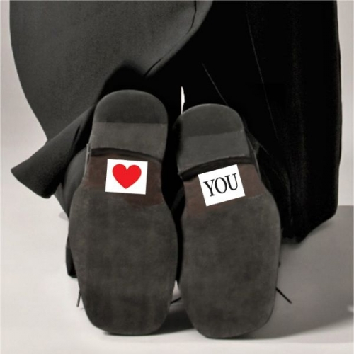 Shoe stickers "HEART AND YOU", 2 pcs, 1 packet